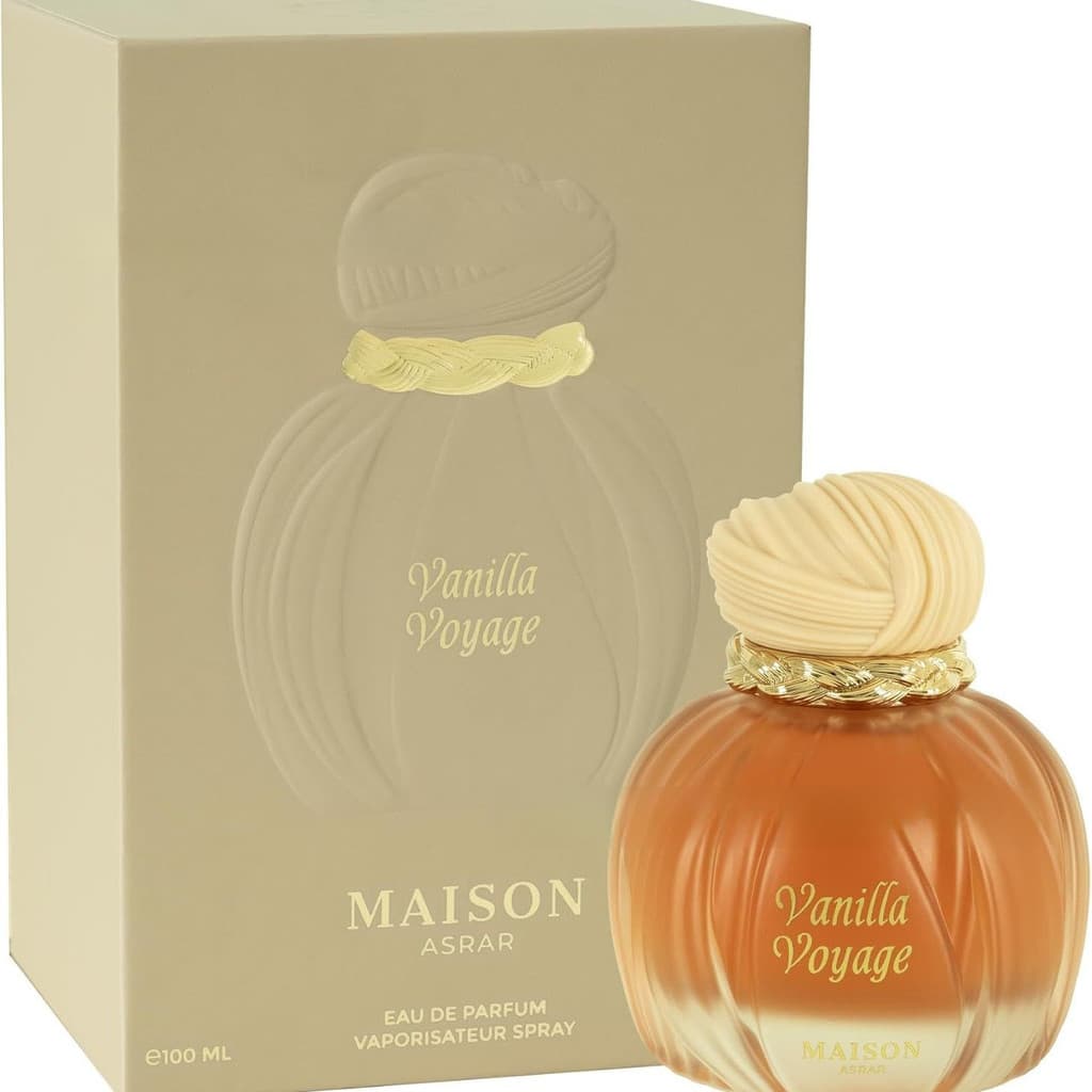 perfume Para Maison ASRAR Vanilla Voyage-eau de parfum Brasil Unissex Presente-spray de Longa Duração 100ml