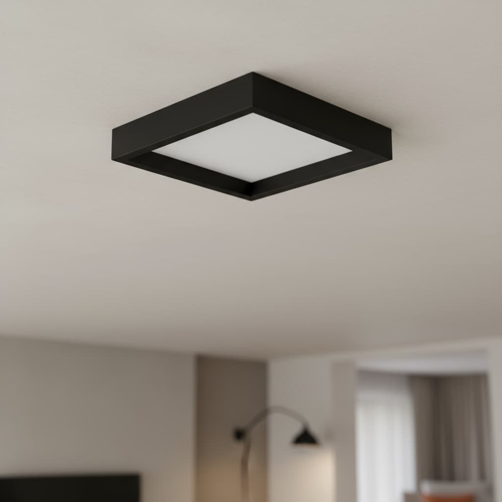 Painel Recuado 24w 4000k Sobrepor Nordecor Preto Original
