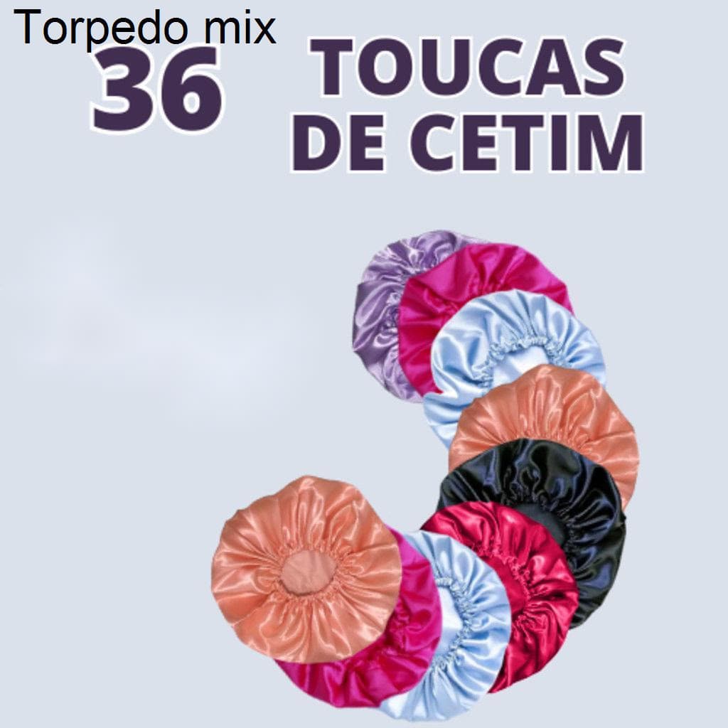 Kit com 36 toucas de cetim antifrizz - Para RevenderOWJC