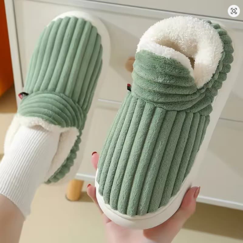 Inverno Masculino Mulher Chinelos Fofos Curtos Botas De Algodão De Pelúcia Casa Interior Sapatos De Sola Macia