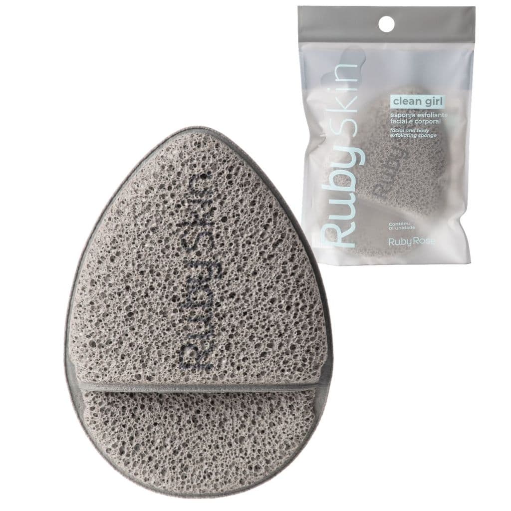 Esponja Esfoliante Puff Clean Girl Ruby Skin Ruby Rose Profissional