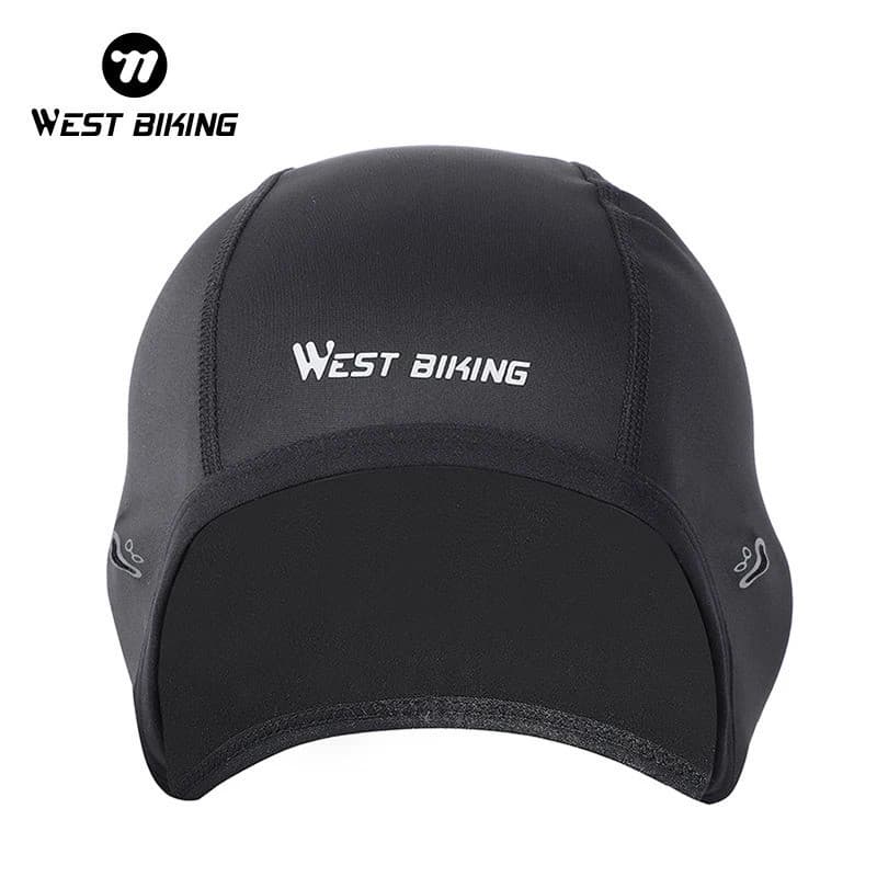 WEST BIKING Toucas de Ciclismo de Inverno em Fleece À Prova de Vento Forro Térmico para Capacete Toucas de Ciclismo para