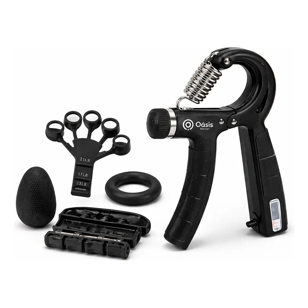 Kit Exercitador Mãos E Dedos Ajustável 5-60kg Grip Trainer