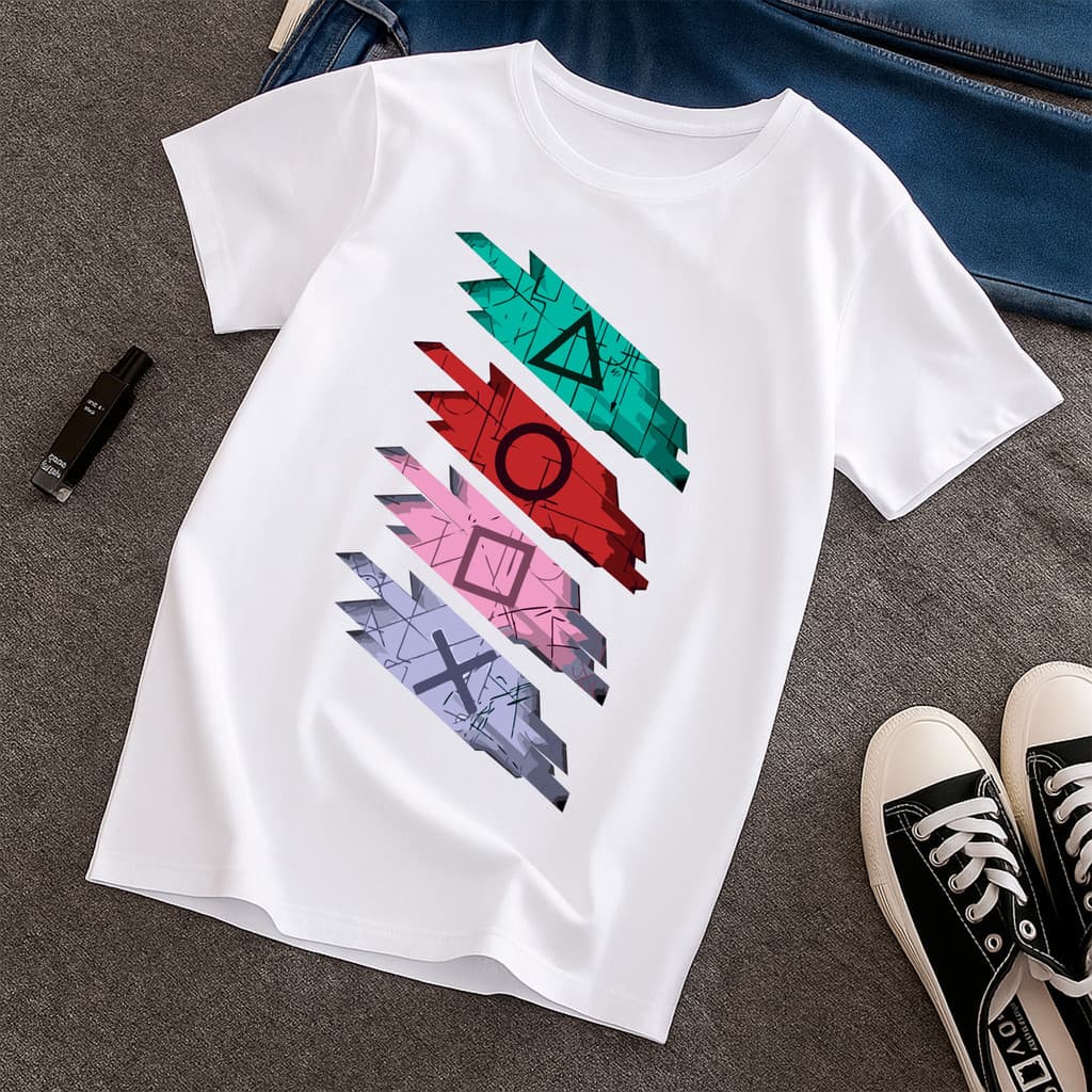 Camiseta 100% Algodão Gamer Meninos Básica Verão Escola Gola Redonda Premium Macia Estilosa Jogos Games Estilosa