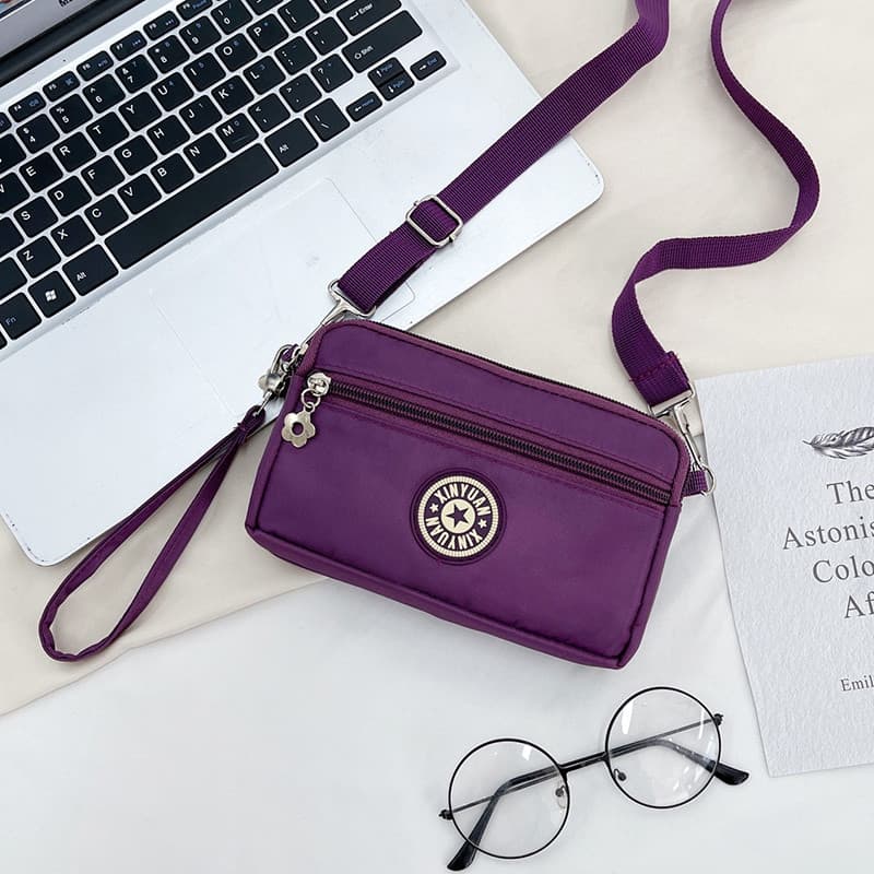 Bolsa de telefone móvel bolsa feminina novo estilo bolsa mensageiro bolsa de ombro à prova dwaterproof água náilon lona