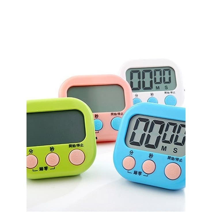 Lembrete de temporizador de cozinha para fazer perguntas Gerenciamento de tempo Alunos aprendem exame de entrada de pós-