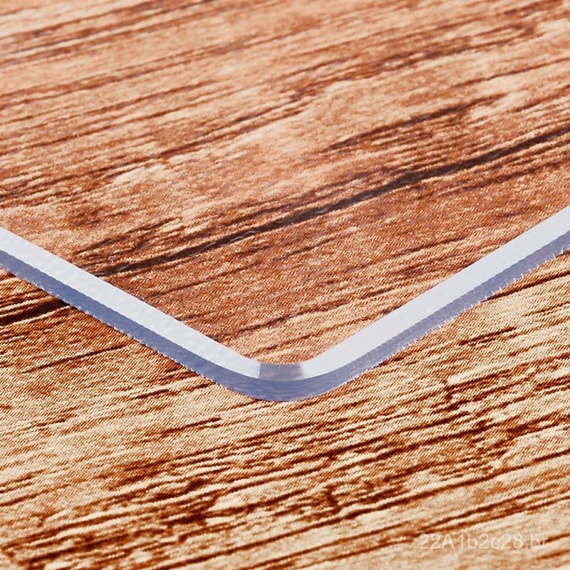 Toalha de mesa transparente de PVC, toalha de mesa de vidro macio, à prova d'água e à prova de óleo, toalha de mesa lavá