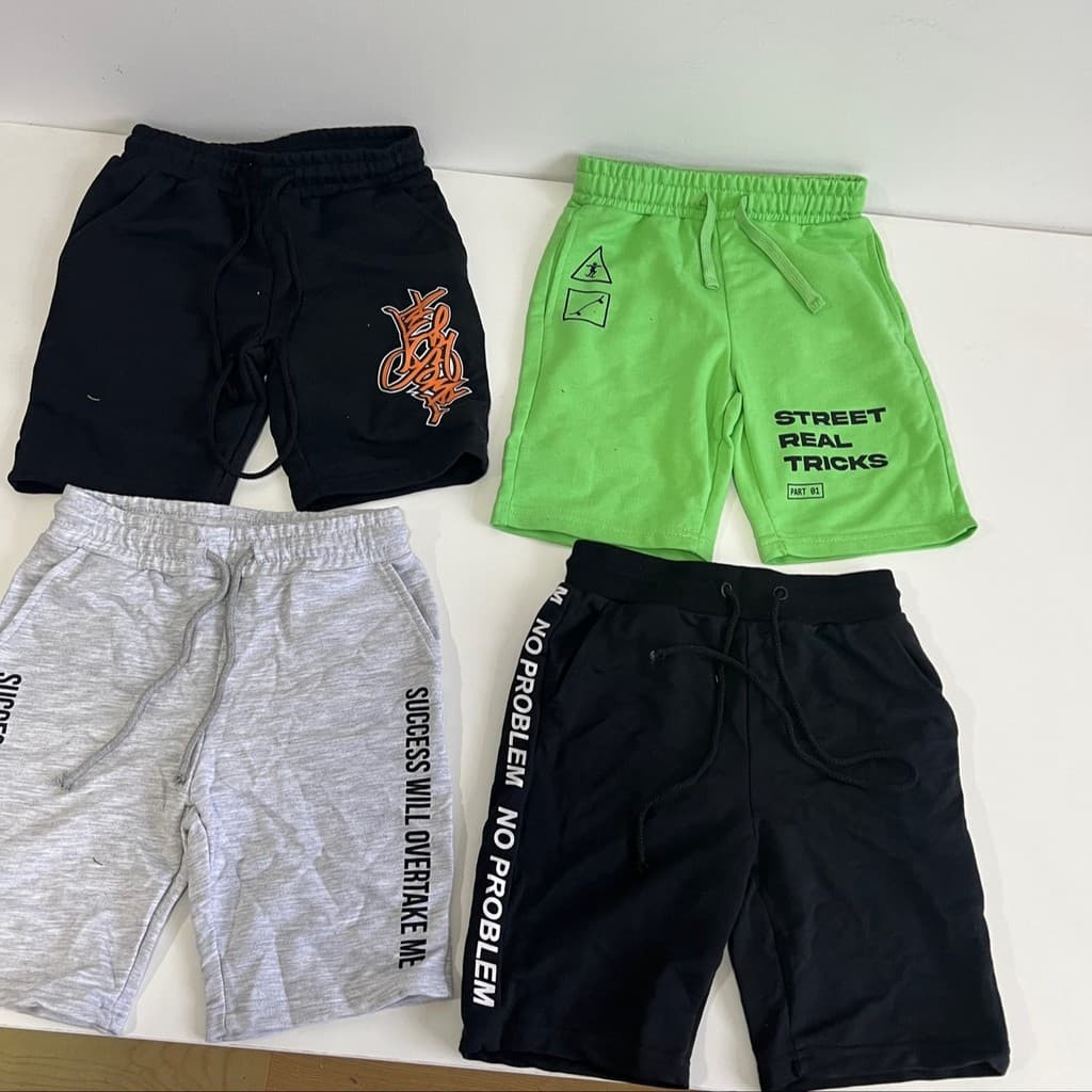 Estilo de verão Terry High Street esportes shorts roupas infantis solto Casual shorts infantis estilo pai-filho 120-160c