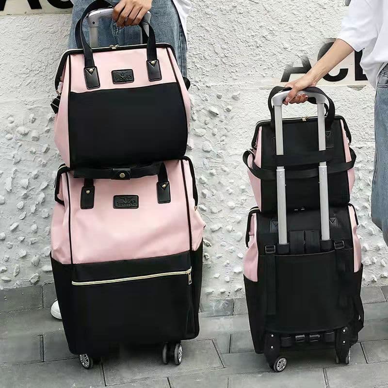 Versão coreana saco de carrinho de grande capacidade à prova dwaterproof água viagem de negócios Universal roda saco de