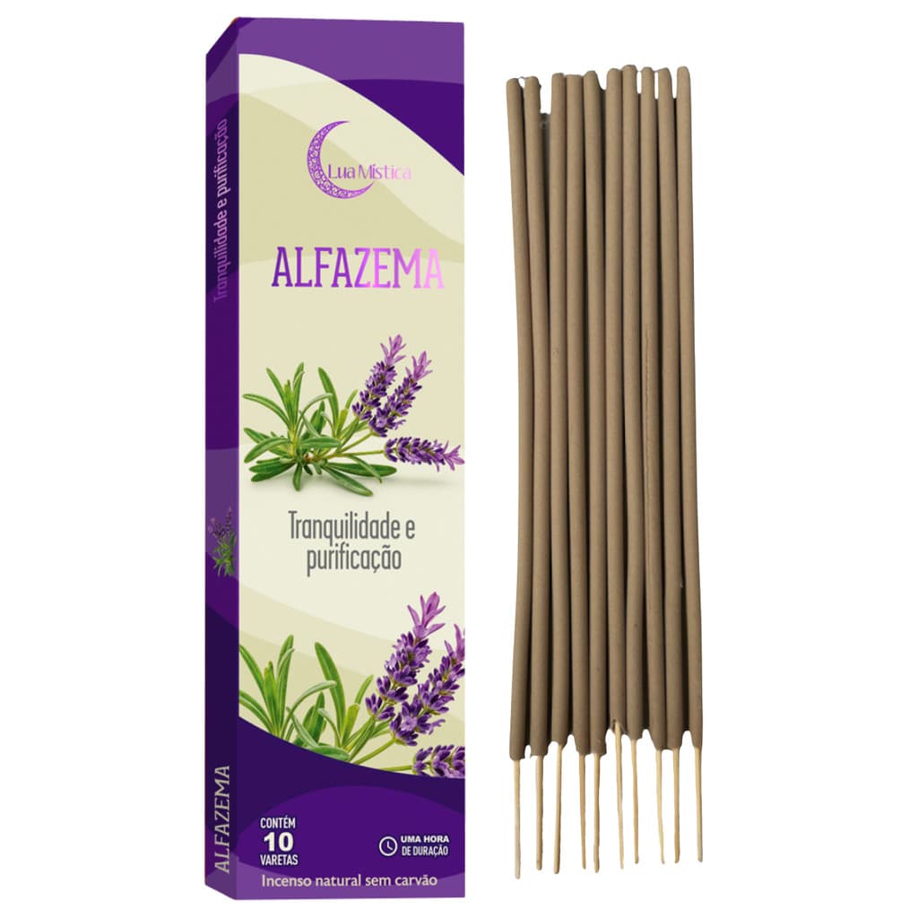 Incenso Lua Mistica Espiritual 0% Carvao Cx 10 Var Modelo:Alfazema