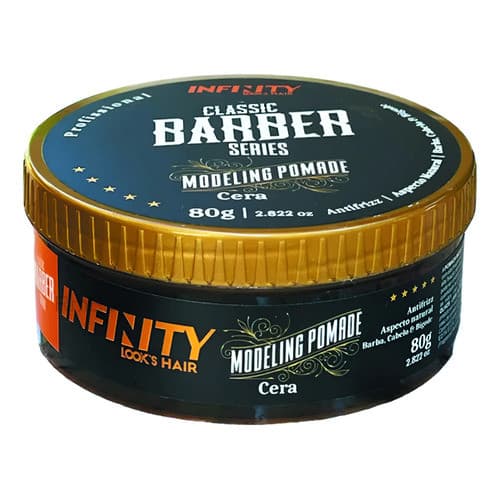 3 Pomada Para Cabelo Modeladora Cera Infinity 160g Look'shai Kit 3 Pomada Caramelo Classic Barber Series