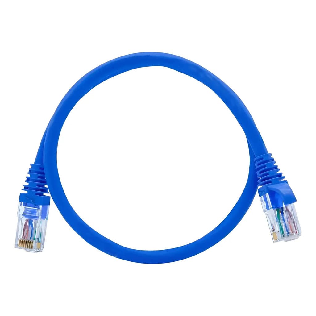 Kit 10 Unidades Cabo De Rede Patch Cord Cat5 50 Cm