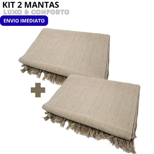 Kit 2 Manta Para Sofá/Cama Gigante Grande Decorativa Protetora 2.10x1.20 Luxo Sofá cama cadeira