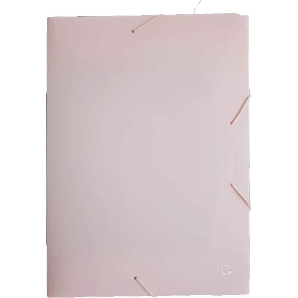 Pasta com Aba Elástico A4 Sem Dorso Polipropileno Rosa