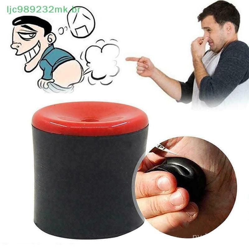 [MYBR] Máquina De Peido Brinquedo De Borracha Brincadeira Novidade Espremer Pooter Criar Sons Realistas (Vermelho + ck)