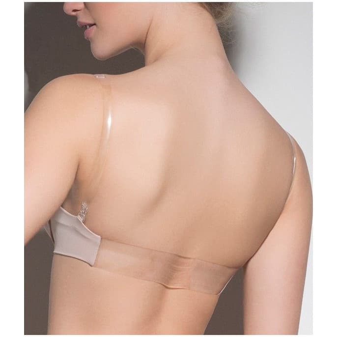 kit com 2 Sutiã com Bojo Costa Nua e Alça de Silicone Feminino Removível