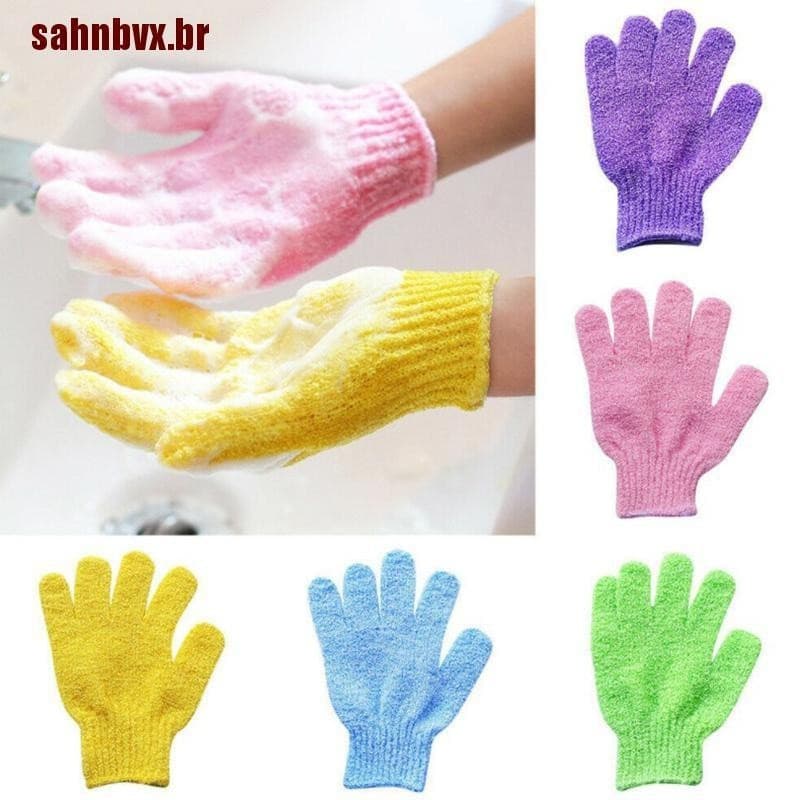 5 pares de luvas de banho massagem spa banho massagem