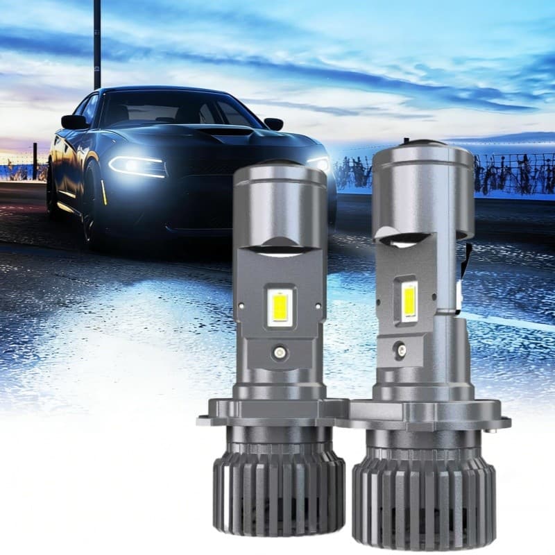 Par Ultra Led Lâmpada Super Led H4 Mini Projetor LED 200w 30000lm Carros Motos IP67 6500K
