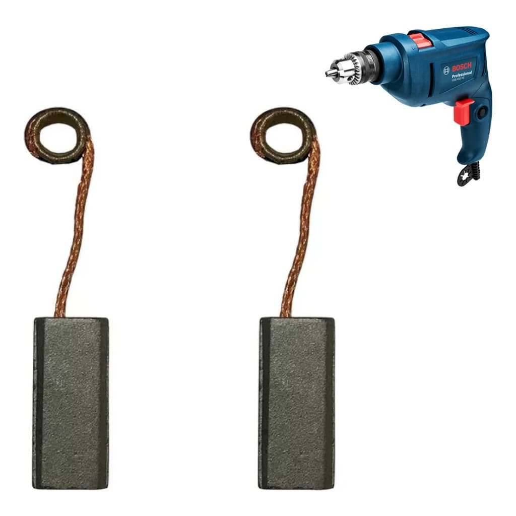 Escova De Carvão Para Furadeira Bosch 1327 Tc07 2 Peças