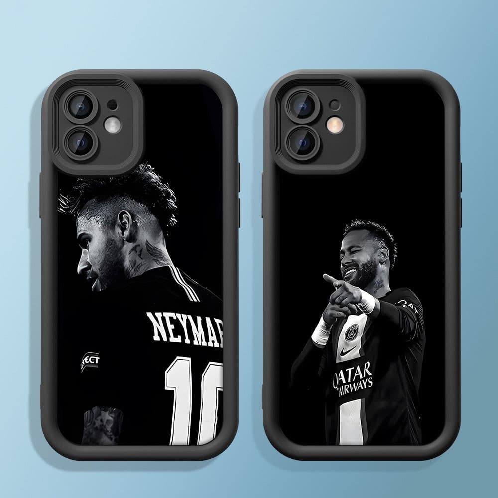 Neymar Silicone Anti Queda Capinha capa Adequada Para iPhone 11 12 13 14 15 16 17 Pro Max À Prova D'água De Choque E Dis