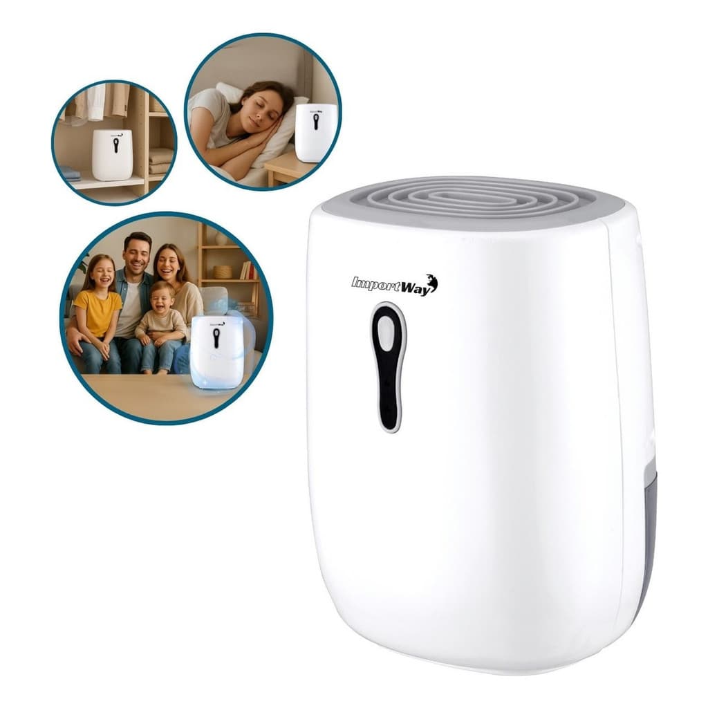 Desumidificador De Ar Elétrico Anti Mofo E Umidade Bivolt Silencioso 500ml