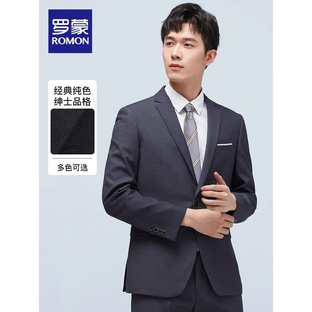 Lomon masculino negócios Formal Wear único jaqueta ocidental 2026 primavera verão novo estilo de meia-idade juventude co
