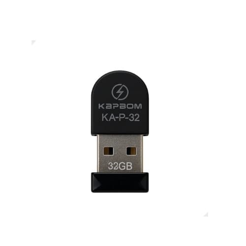 Pendrive  32GB USB 2.0 Preto Compacto e Resistente