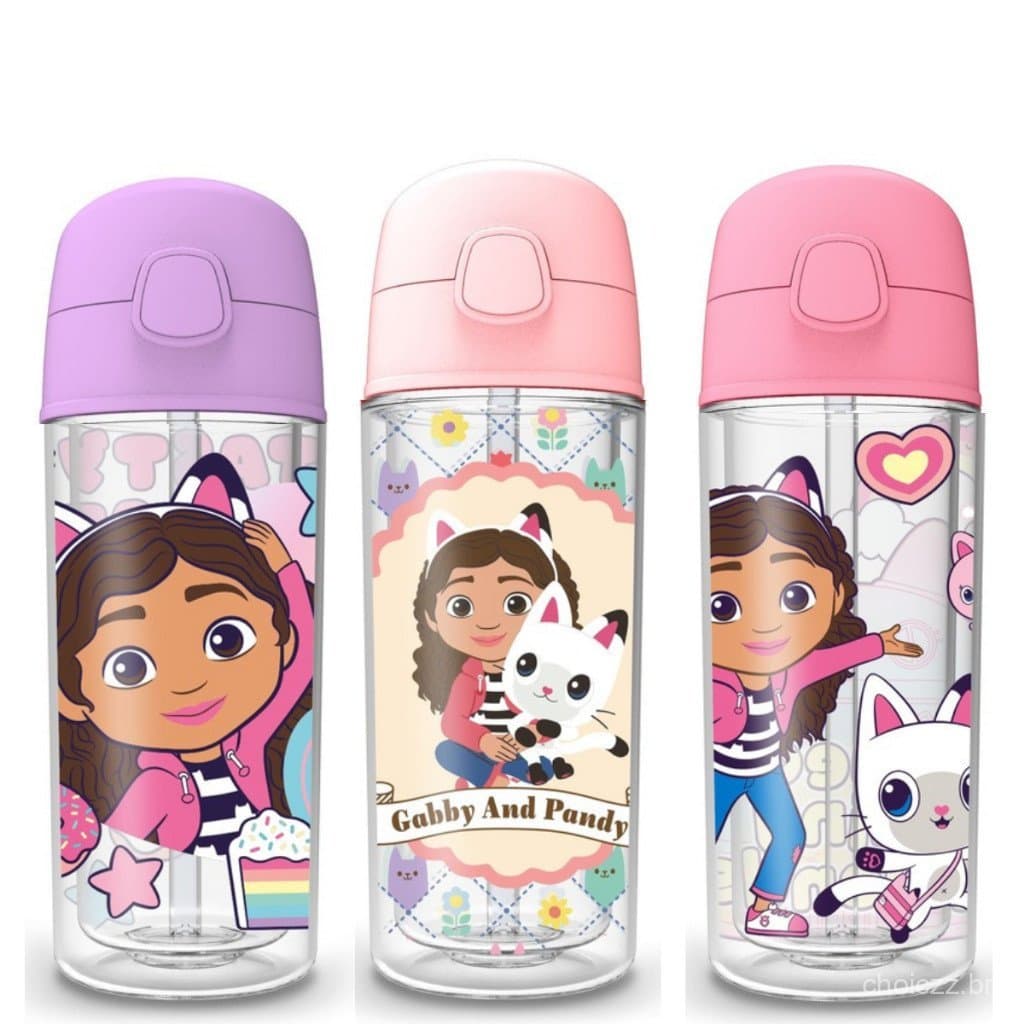 Garrafa Infantil de Água Pop – A Casa Mágica da Gabby  Gatos da Gabby