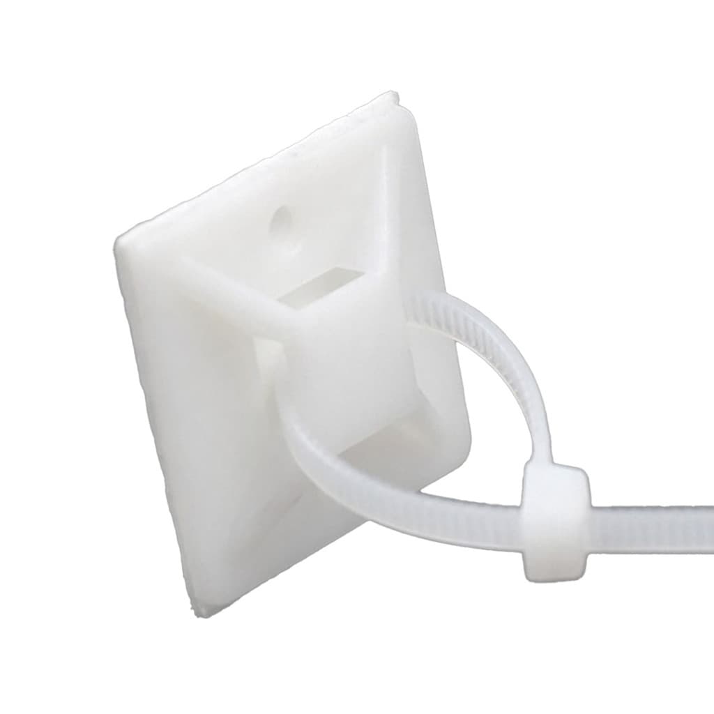 Kit 100 Organizador Adesivo de Cabos e Fios com Abraçadeiras