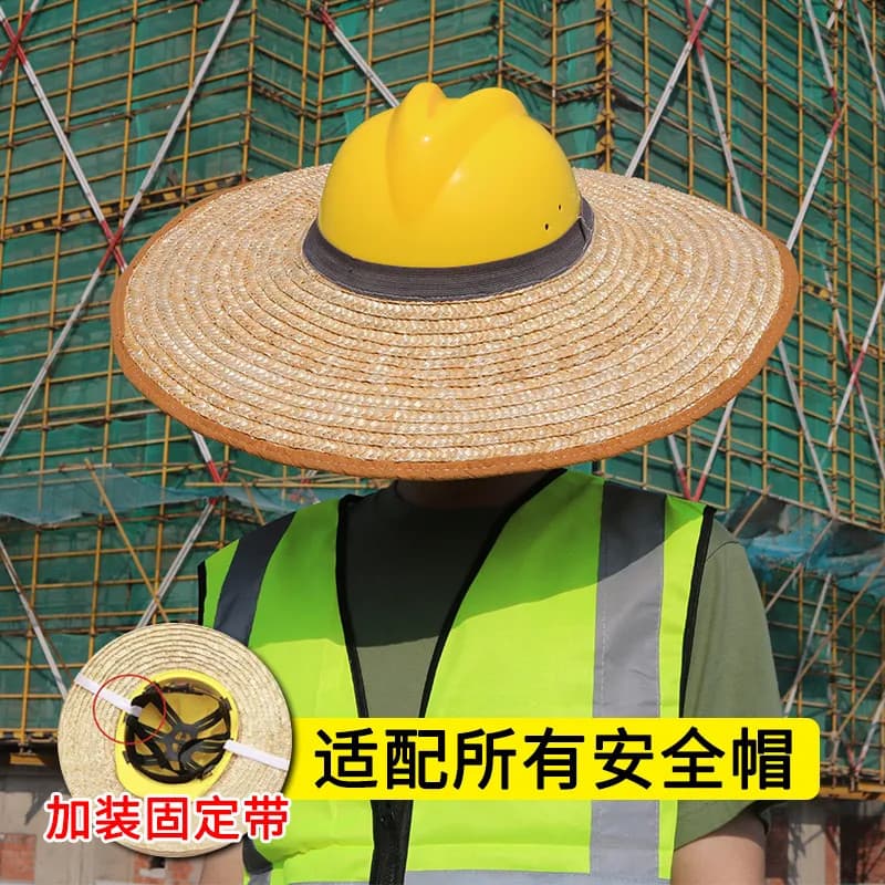 Capacete de segurança chapéu de palha aba guarda-sol protetor solar local de construção especial engenharia masculino ve