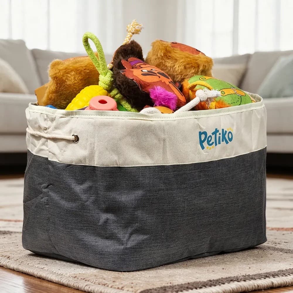 Organizador de Brinquedos para Cachorro e Gato| organizador para acessórios e brinquedos pet - Petiko