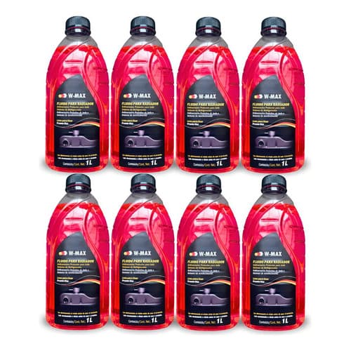 8 Fluido Para Radiador Liquido Arrefecimento W-max 1l Rosa