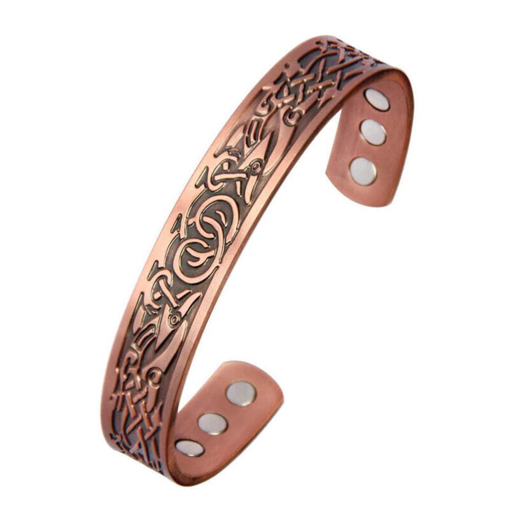 Pulseira unissex de liga de cobre, super antimagnética WAFJ