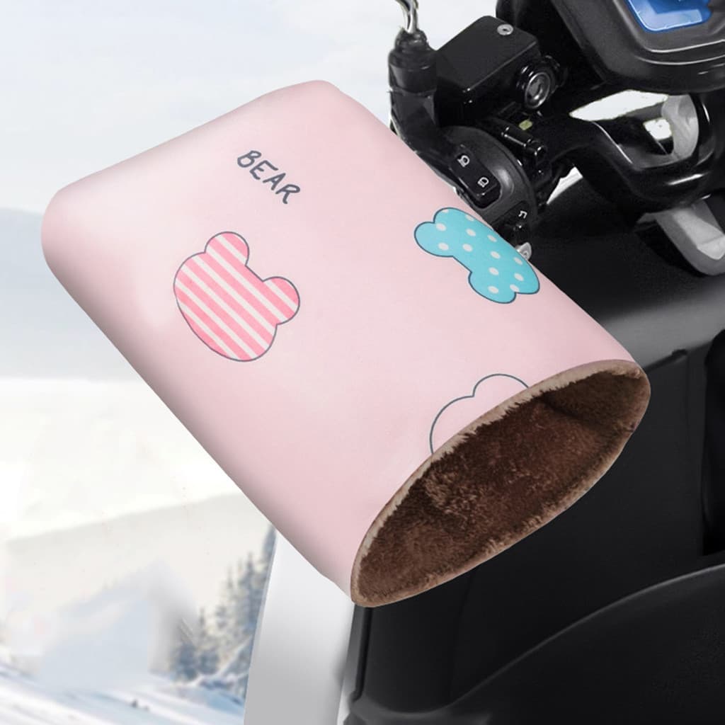 Luvas Universais Para Guidão De Motocicleta , Capa Grossa À Prova D'água Adequado Bicicletas Triciclos