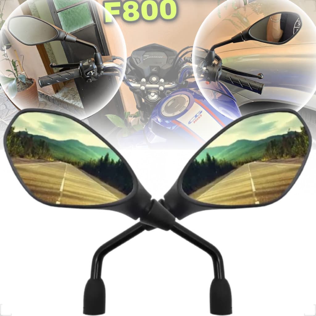 Espelho Retrovisor Bmw Gs650 F800 Titan Fan Start Cargo 125 150 160 Rosca Padrão Honda Fixo