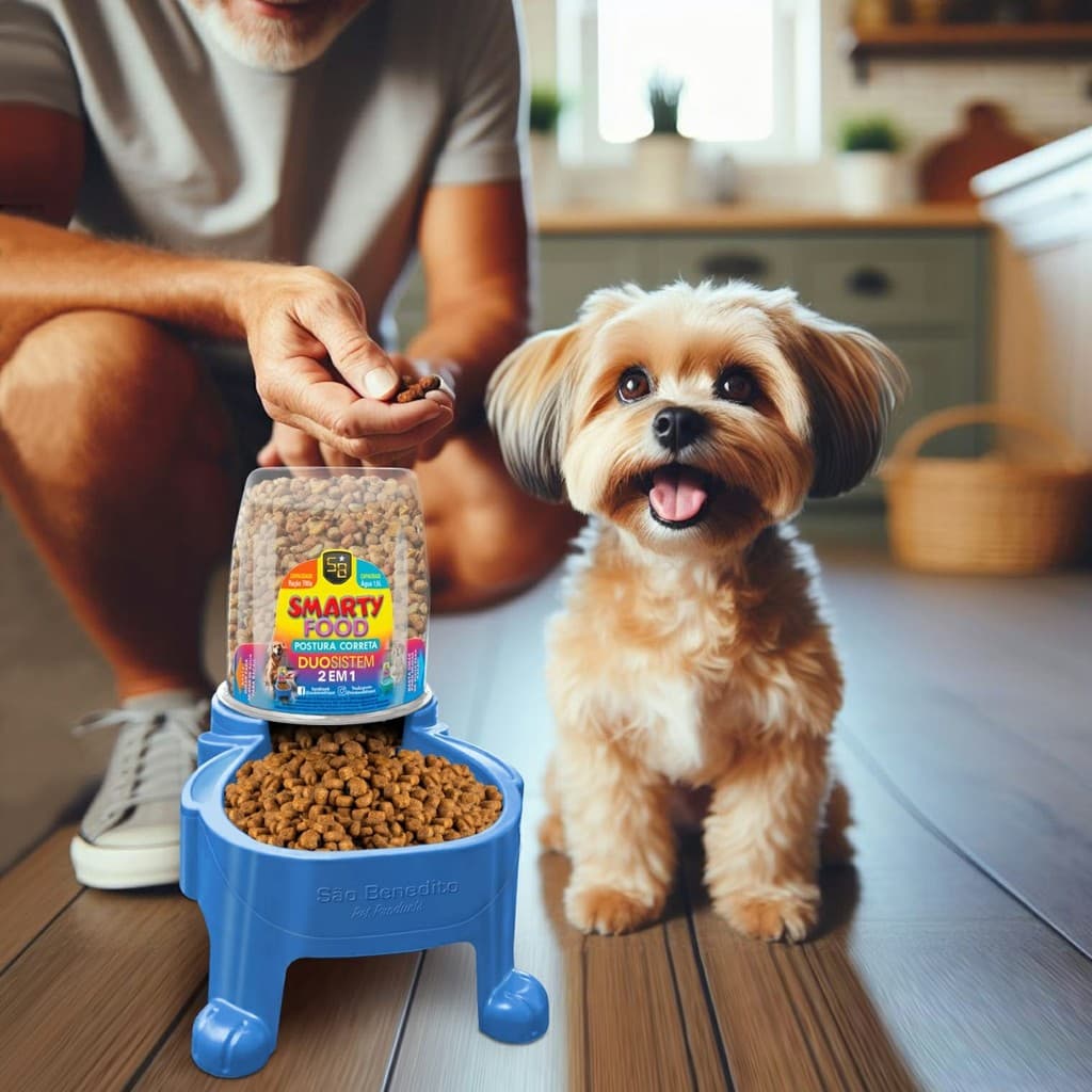 KIT  Comedouro e Bebedouro Pet Automático Dupla Função Ração Água 2 Unidades