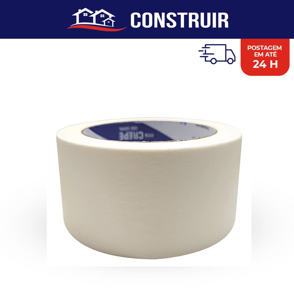 Fita Crepe Uso Geral Branca 18X50 24x50 48X50 Fita Para Pintura Fita Adesiva Fina Media Grossa