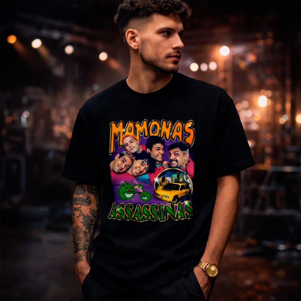 Camiseta Algodão Basica Camisa Banda Rock Mamonas Assasinas Brasilia Amarela