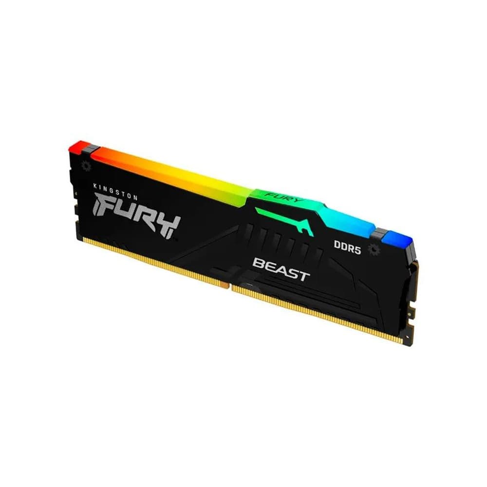 Memória Kingston Fury Beast, Rgb, 16gb, 6800mhz, Ddr5, Preto - Kf568c34bbea/16
