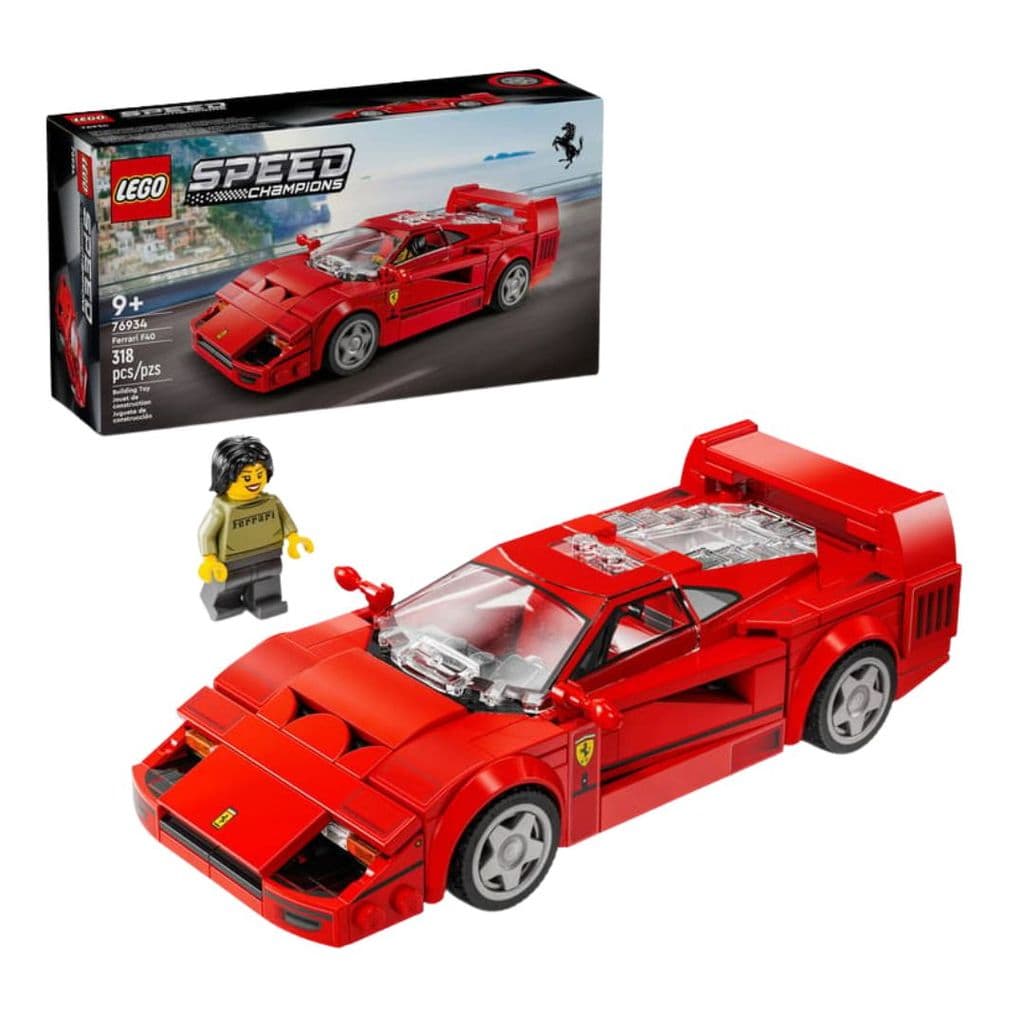 Lego Speed Champions Ferrari F40 Supercar 318 Peças - Lego