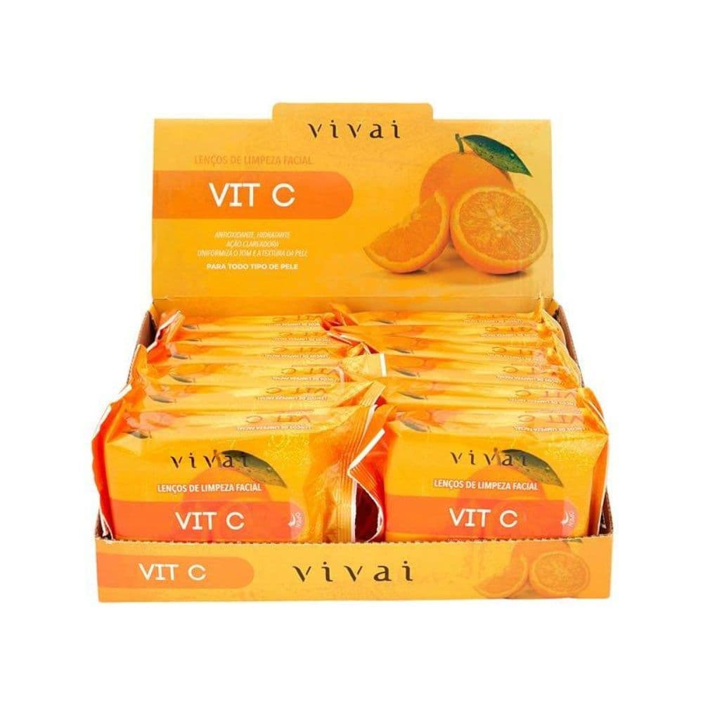 Box 12 Lenços de Limpeza Facial VIT C Vivai 5057