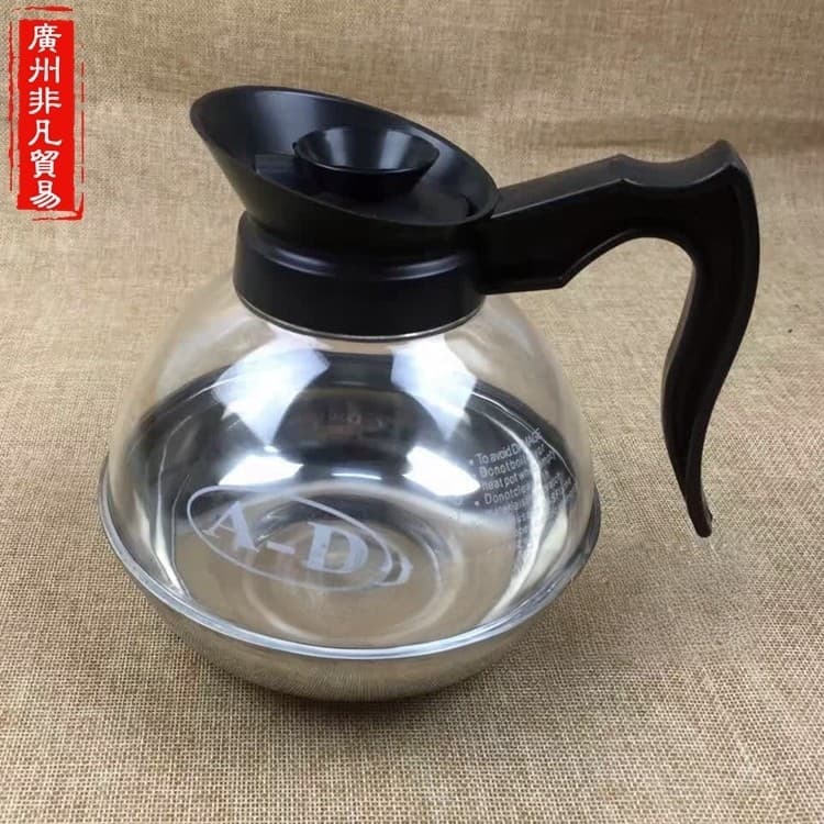 Bule de café isolado, chaleira de chá, compartilhamento de café, chaleira de aquecimento, fundo de aço inoxidável americ
