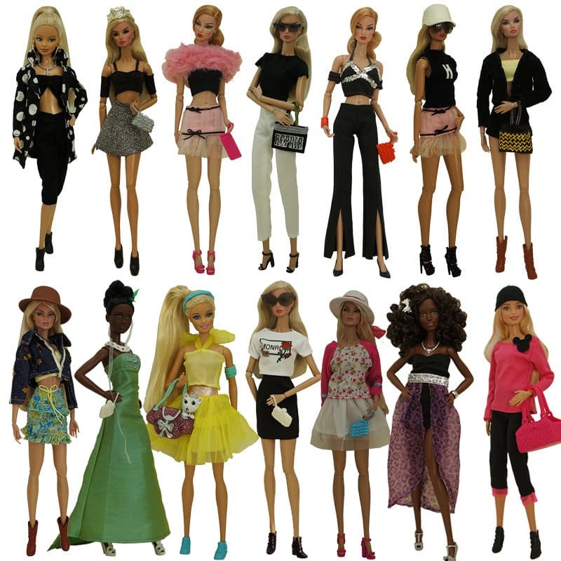 (DIY) 30 cm boneca casual wear, sapatos, óculos, terno de combinação