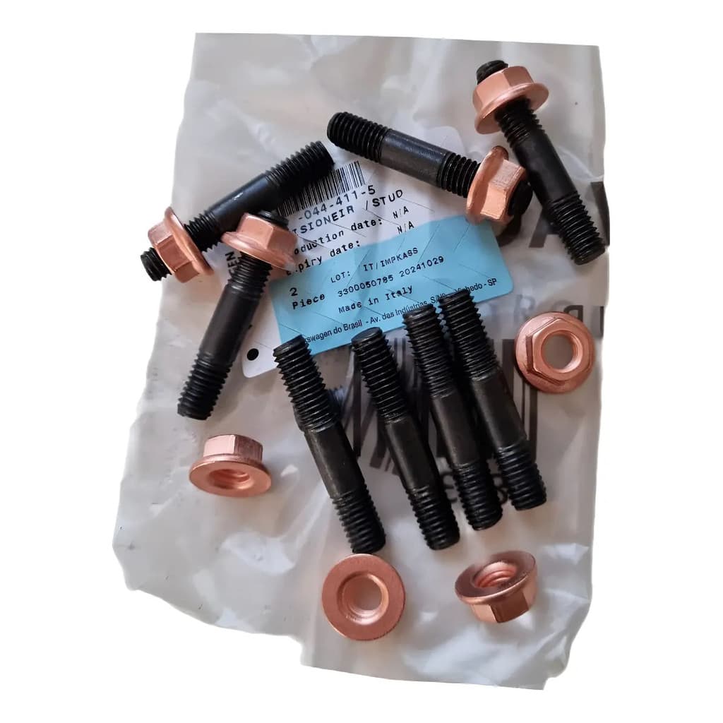 Kit 8 Prisioneiro M8x45 + Porca Coletor Escap Motor Ap Orig