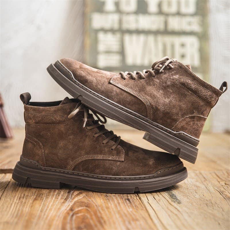 Lin Xiansen Martin botas masculinas artesanais Retro americano botas gerais outono novo estilo de couro genuíno ao ar li