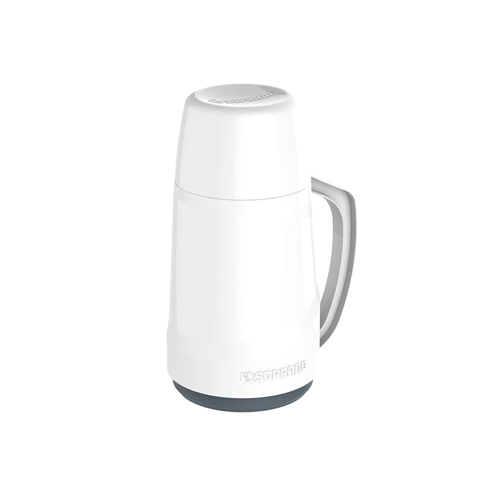 Garrafa térmica cristal 500ml branca soprano