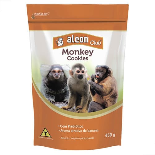 Ração Para Sagui Cookies Alimento Para Primatas Macacos Mico 450g