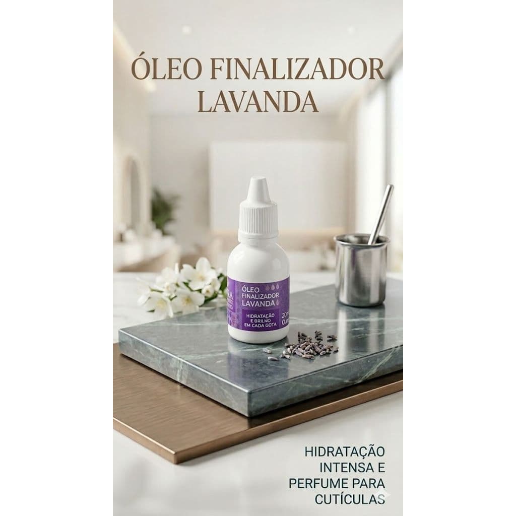 Óleo Finalizador De Cutículas Lavanda Cora Gotas Hidratação 20ml