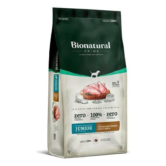 Ração Bionatural Prime Junior Médias E Grandes 15kg Frango