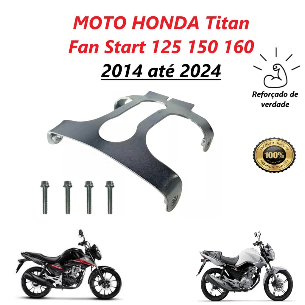 Kit Suporte aranha do Paralama Parabarro Parafuso Fixação Honda Titan Fan Start 125 150 160 até 2024